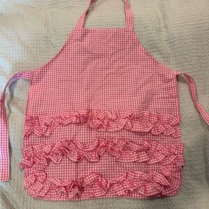 Pottery Barn Kids Pink Checkered Apron- Child sized